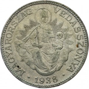 Hungary, 2 Pengo 1938, BP