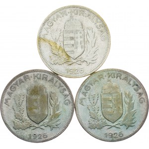 Hungary, 1 Pengo, BP, Lot of 3pcs