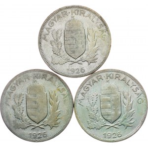 Hungary, 1 Pengo, BP, Lot of 3pcs