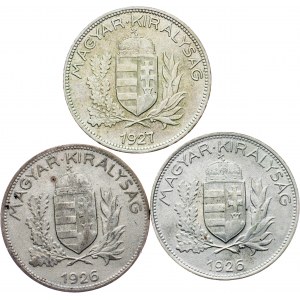 Hungary, 1 Pengo, BP, Lot of 3pcs