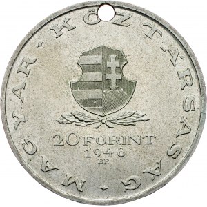 Hungary, 20 Forint 1948, BP