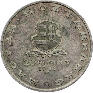 Hungary, 20 Forint 1948, BP