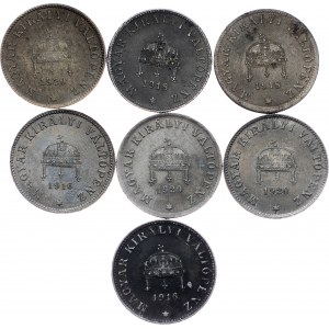 Hungary, Lot of 7pcs