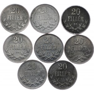 Hungary, Lot of 8pcs