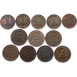 Hungary, Lot of 12pcs