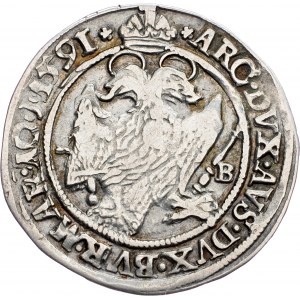 Rudolph II., 1/4 Thaler 1591, KB, Kremnitz