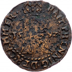 Rudolph II., Raitpfennig 1592, Joachimsthal