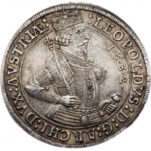 Archduke Leopold V., 1 Thaler 1632, Hall