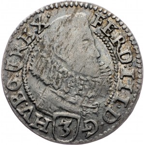 Ferdinand II., 3 Kreuzer 1629, PH, Glatz