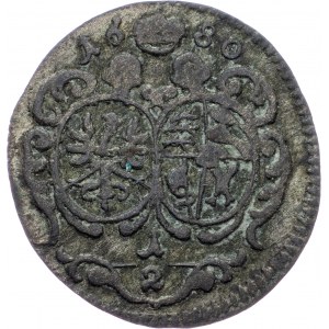 Leopold I., 1/2 Kreuzer 1680, Oels
