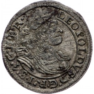 Leopold I., 1 Kreuzer 1671, SHS, Breslau