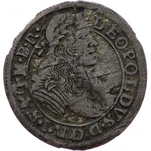 Leopold I., 1 Kreuzer 1672, SHS, Breslau