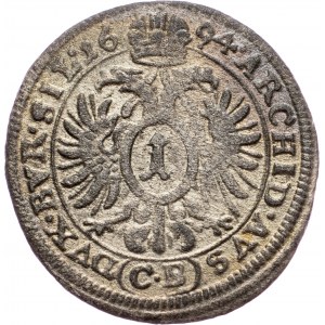 Leopold I., 1 Kreuzer 1694, CB, Brieg