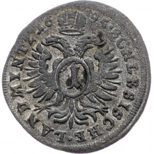 Leopold I., 1 Kreuzer 1695, Oppeln