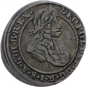 Leopold I., 1 Kreuzer 1698, CB, Brieg