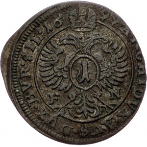 Leopold I., 1 Kreuzer 1699, FN, Oppeln