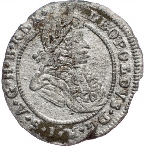 Leopold I., 1 Kreuzer 1699, FN, Oppeln