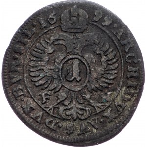 Leopold I., 1 Kreuzer 1699, FN, Oppeln