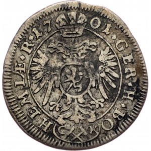 Leopold I., 1 Kreuzer 1701, Kuttenberg