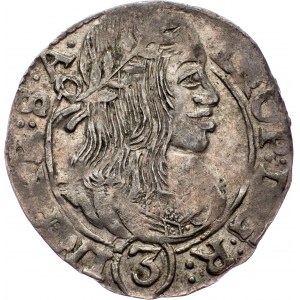 Leopold I., 3 Kreuzer 1664, Kuttenberg