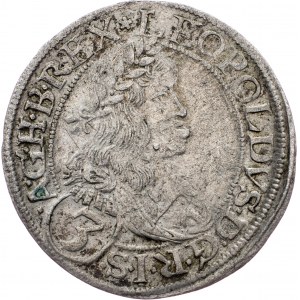 Leopold I., 3 Kreuzer 1665, Vienna