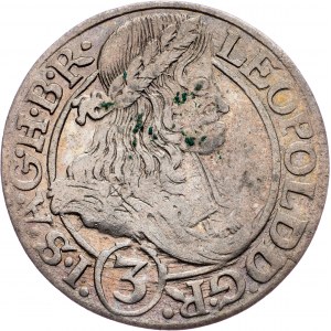 Leopold I., 3 Kreuzer 1666, SHS, Breslau