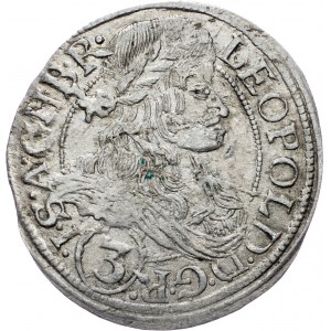 Leopold I., 3 Kreuzer 1666, SHS, Breslau