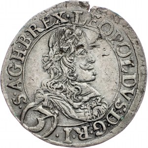 Leopold I., 3 Kreuzer 1666, Graz