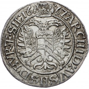 Leopold I., 3 Kreuzer 1667, SHS, Breslau