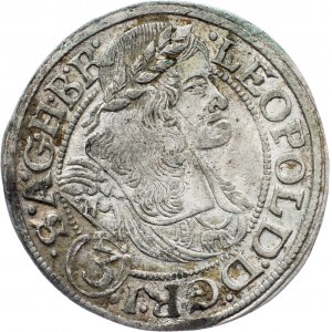 Leopold I., 3 Kreuzer 1668, SHS, Breslau