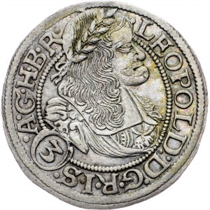 Leopold I., 3 Kreuzer 1668, SHS, Breslau