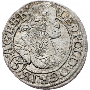 Leopold I., 3 Kreuzer 1669, SHS, Breslau