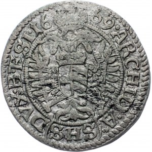 Leopold I., 3 Kreuzer 1669, SHS, Breslau