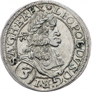Leopold I., 3 Kreuzer 1670, Vienna