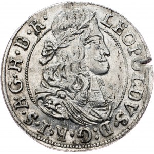 Leopold I., 3 Kreuzer 1671, Hall