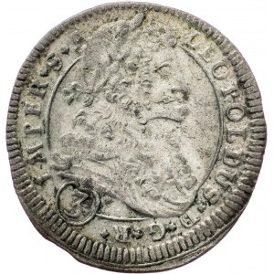 Leopold I., 3 Kreuzer 1696, CK, Kuttenberg