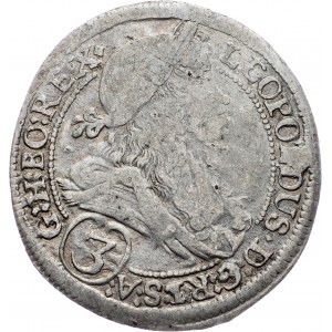 Leopold I., 3 Kreuzer 1697, Graz