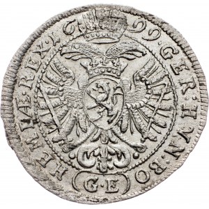 Leopold I., 3 Kreuzer 1699, GE, Prague