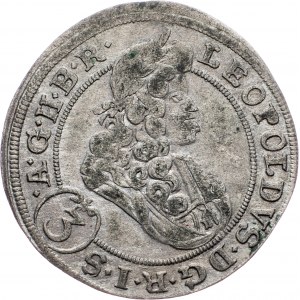 Leopold I., 3 Kreuzer 1699, FN, Oppeln