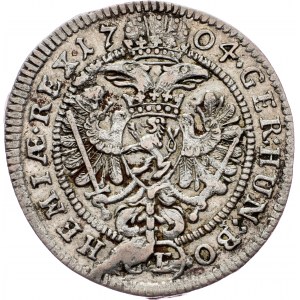 Leopold I., 3 Kreuzer 1704, GE, Prague