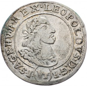 Leopold I., 6 Kreuzer 1668, KB, Kremnitz