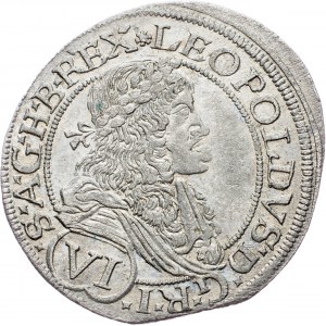 Leopold I., 6 Kreuzer 1677, Vienna