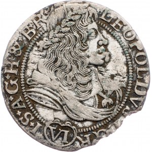 Leopold I., 6 Kreuzer 1678, SHS, Breslau