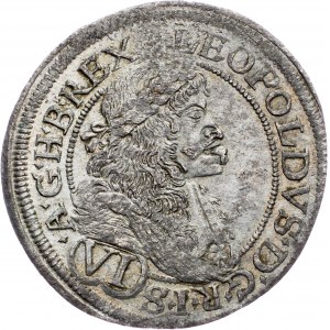 Leopold I., 6 Kreuzer 1681, Vienna