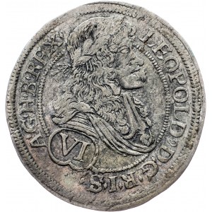 Leopold I., 6 Kreuzer 1689, Vienna