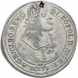 Leopold I., 15 Kreuzer 1663, KB, Kremnitz