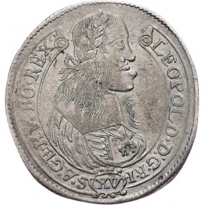 Leopold I., 15 Kreuzer 1663, KB, Kremnitz