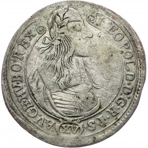 Leopold I., 15 Kreuzer 1664, KB, Kremnitz