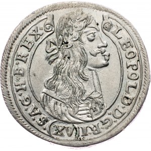 Leopold I., 15 Kreuzer 1676, KB, Kremnitz