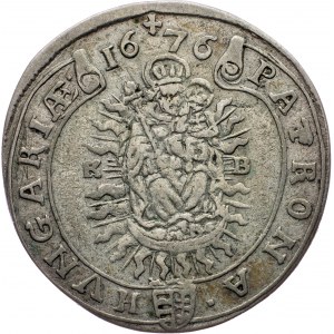 Leopold I., 15 Kreuzer 1676, KB, Kremnitz